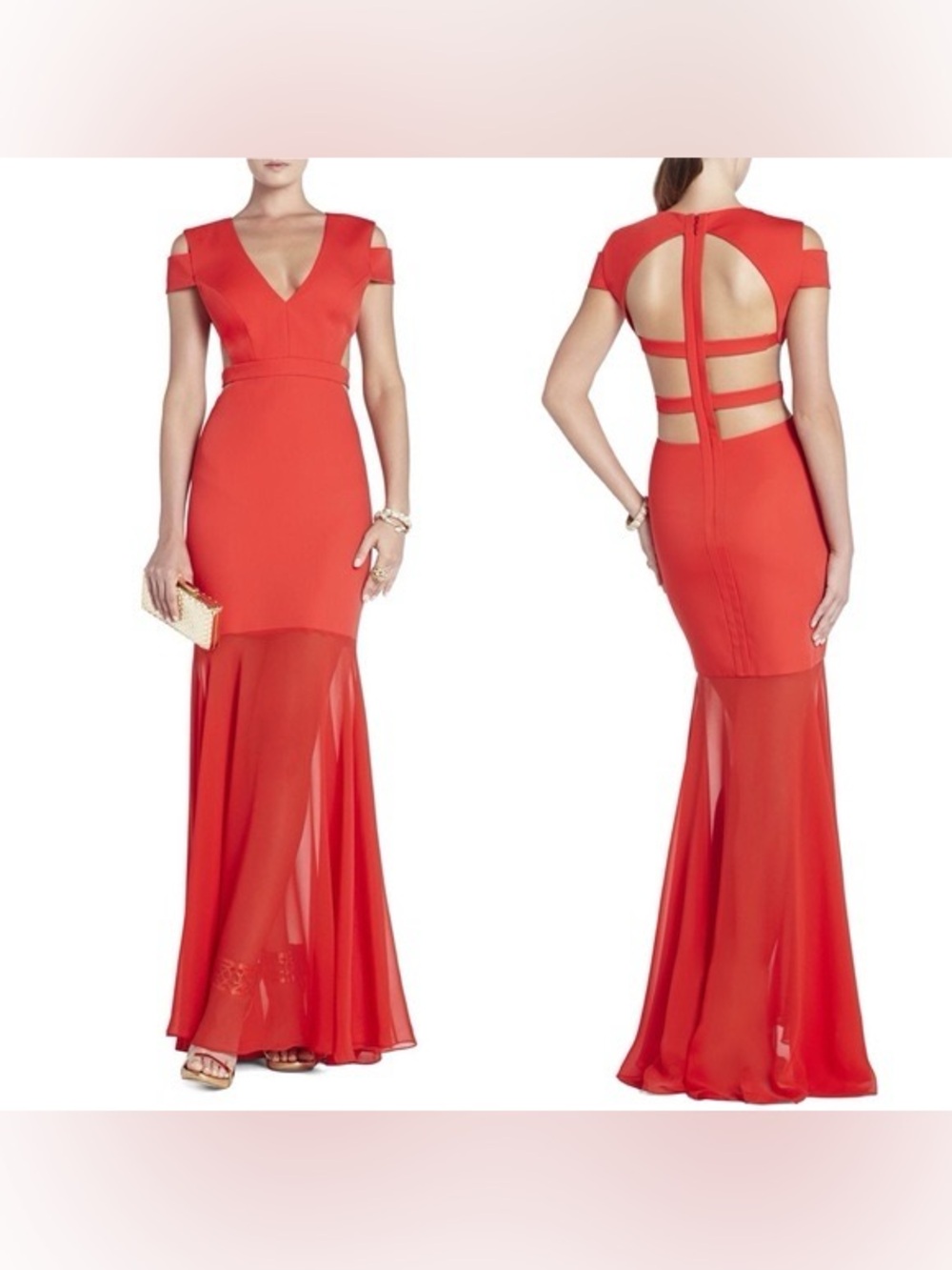 BCBG Ava Cut-out dress
